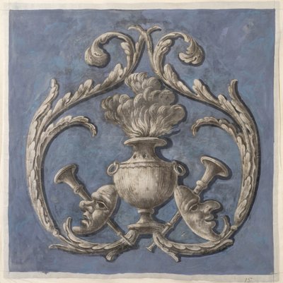 Design for wallpaper by German School